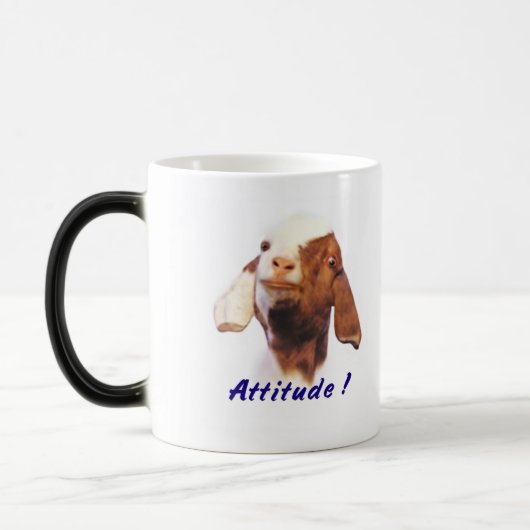 Ziegen-Tasse und Ziegen-Trinkbehälter Verwandlungstasse (Links)