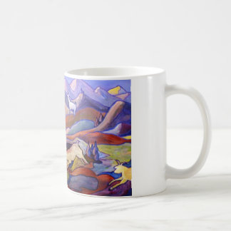 Ziegen und Berge Kaffeetasse