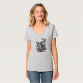 Ziegen und Blume T-Shirt (Vorderseite Vollansicht)
