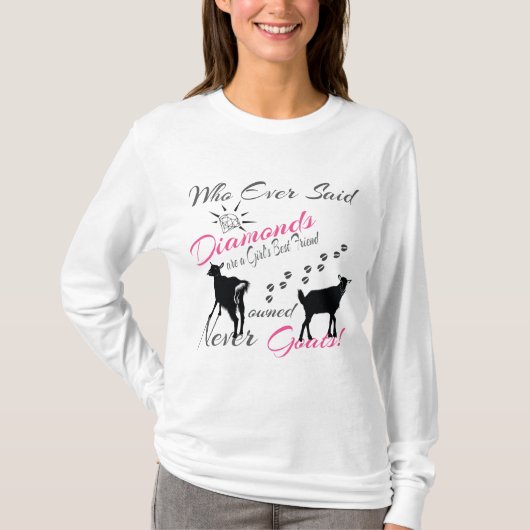 Ziegen und Diamanten T-Shirt (Vorderseite)