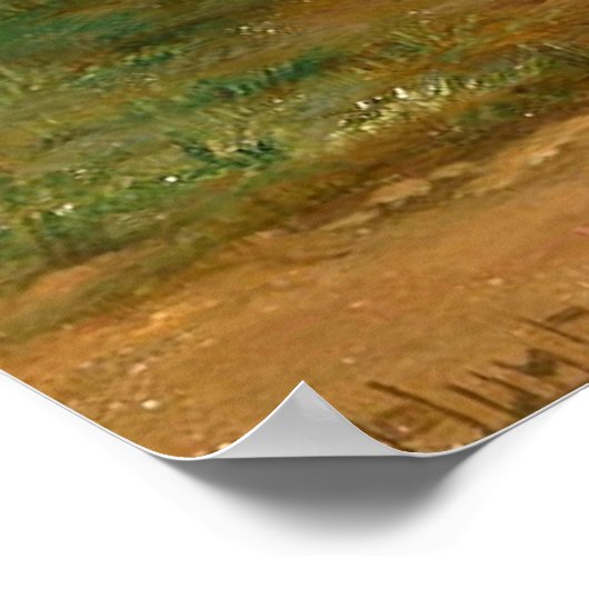 Ziegen und Hühner im landwirtschaftlichen Betrieb Poster (Ecke)