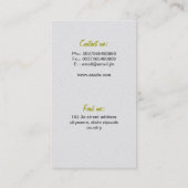 Ziegen-Visitenkarte Visitenkarte (Rückseite)