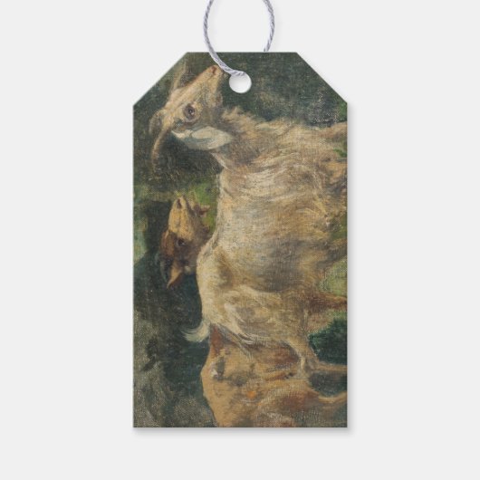 Ziegen (von Vincenzo Caprile) Geschenkanhänger (Vorderseite)