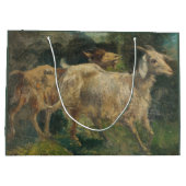 Ziegen (von Vincenzo Caprile) Große Geschenktüte (Rückseite)
