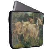 Ziegen (von Vincenzo Caprile) Laptopschutzhülle (Vorne Rechts)