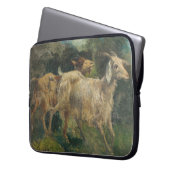 Ziegen (von Vincenzo Caprile) Laptopschutzhülle (Vorderseite Links)