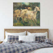 Ziegen (von Vincenzo Caprile) Leinwanddruck (Insitu (Schlafzimmer))