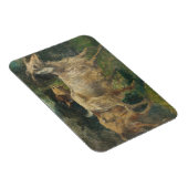 Ziegen (von Vincenzo Caprile) Magnet (Rechte Seite)