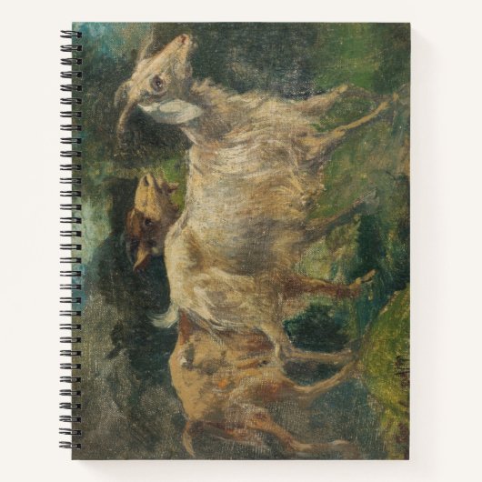 Ziegen (von Vincenzo Caprile) Notizblock (Vorderseite)