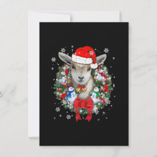 Ziegen-Weihnachts-Schmuck-Dekoration Geschenk Xmas Einladung