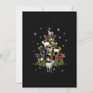 Ziegen-Weihnachtsbaum-Schnee-Ziege Weihnachten