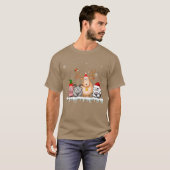 Ziegen Weihnachtslicht Funny Funny Farm Weihnachte T-Shirt (Vorne ganz)