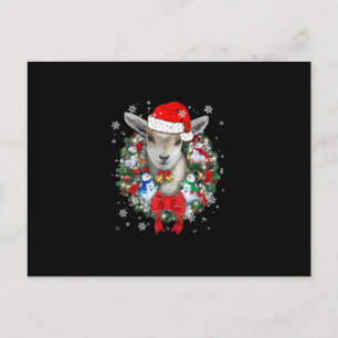 Ziegen-Weihnachtsschmuck-Dekoration Geschenk Xmas- Einladungspostkarte