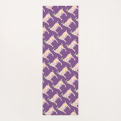 Ziegen-Yoga-Pastelle auf lila Yogamatte (Rückseite)