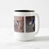 Ziegen Zweifarbige Tasse (VorderseiteRechts)