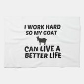 ZIEGENARBEIT BESSERES LEBEN GESCHIRRTUCH (Horizontal)