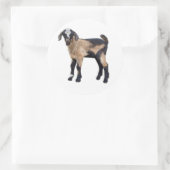 Ziegenaufkleber Set 6 Runder Aufkleber (Tasche)