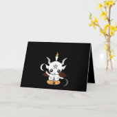 Ziegenbaphomet Halloween-Geschenk Karte (Gelbe Blume)