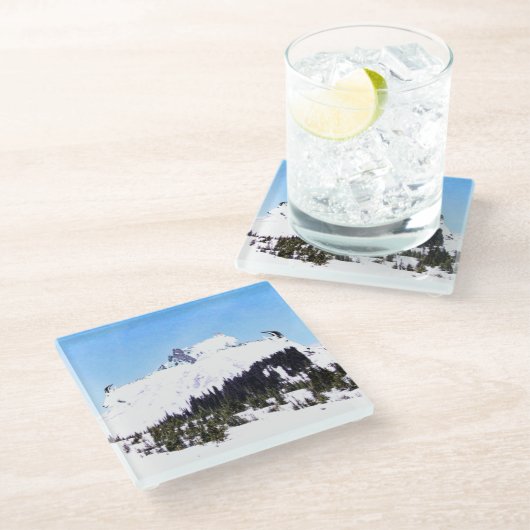 Ziegenberg Glasuntersetzer (Schrägansicht)