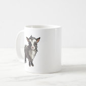 Ziegenbild des Cartoon Kaffeetasse (Vorderseite Links)