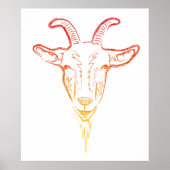 Ziegenbild Poster (Vorne)