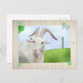 Ziegenbock Postkarte (Vorne/Hinten)