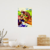 Ziegenbruck und -troll poster (Küche)