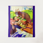 Ziegenbruck und -troll wandteppich (Vorderseite)