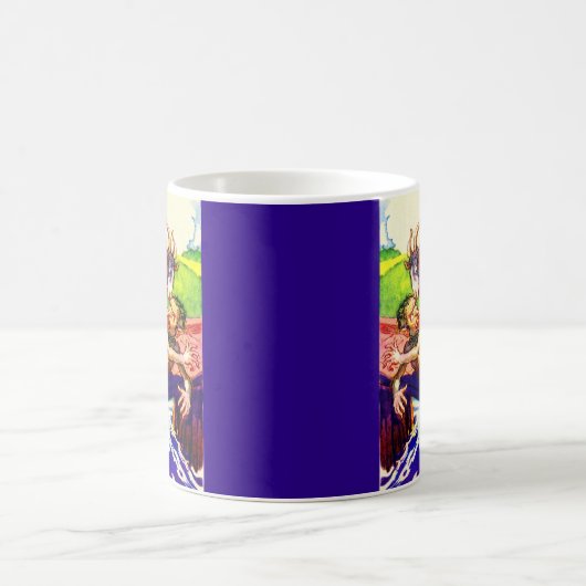 Ziegenbrut und -trolle kaffeetasse (Mittel)