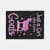 Ziegendesign für Frauen Mädchen Pygmäen Ziege Baue Fleecedecke (Vorderseite (Horizontal))