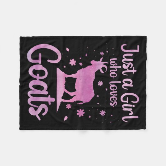 Ziegendesign für Frauen Mädchen Pygmäen Ziege Baue Fleecedecke (Vorderseite (Horizontal))