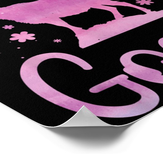 Ziegendesign für Frauen Mädchen Pygmäen Ziege Baue Poster (Ecke)