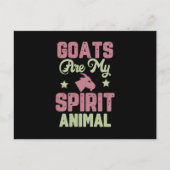 Ziegendesign Postkarte (Vorderseite)