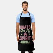 Ziegendesign Schürze (Getragen)