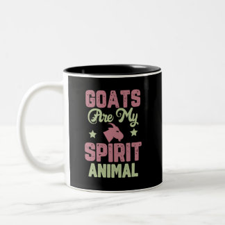 Ziegendesign Zweifarbige Tasse
