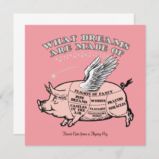 Ziegendiagramm Dankeskarte (Vorne/Hinten)