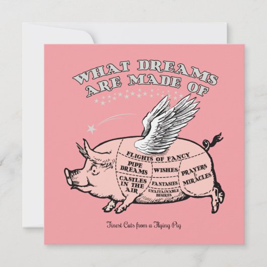 Ziegendiagramm Dankeskarte (Vorderseite)