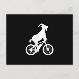 Ziegenfahrer Funny Goat Lover Graphic Ankündigungspostkarte