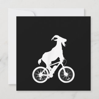 Ziegenfahrer Funny Goat Lover Graphic Einladung