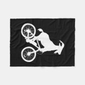 Ziegenfahrer Funny Goat Lover Graphic Fleecedecke (Vorderseite (Horizontal))