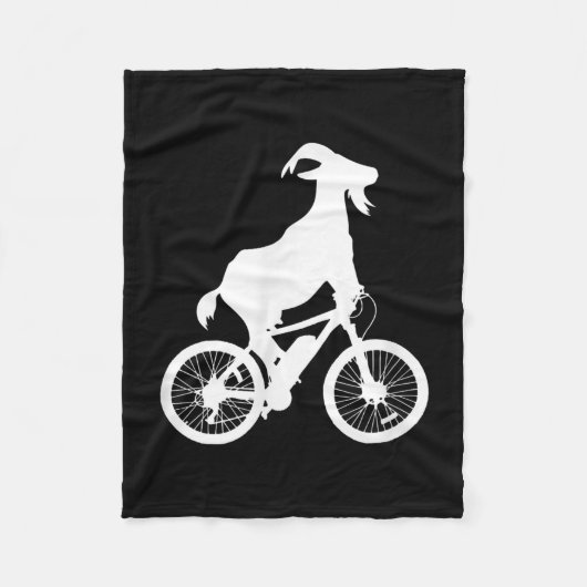 Ziegenfahrer Funny Goat Lover Graphic Fleecedecke (Vorderseite)