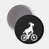 Ziegenfahrer Funny Goat Lover Graphic Magnet (Vorderseite/Rückseite)