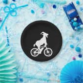 Ziegenfahrer Funny Goat Lover Graphic Pappteller (Party)