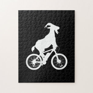 Ziegenfahrer Funny Goat Lover Graphic Puzzle