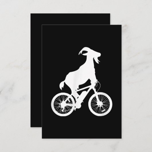 Ziegenfahrer Funny Goat Lover Graphic RSVP Karte (Vorne/Hinten)