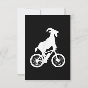 Ziegenfahrer Funny Goat Lover Graphic RSVP Karte
