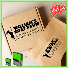 Ziegenfarm Business Einzigartige Niedliche Rücksen Permastempel