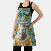 Ziegenfarm Stil Aquamarin und gelb Schürze (InSitu)