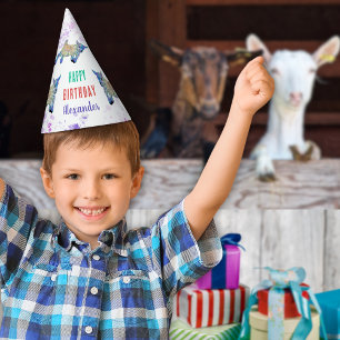 Ziegenfarm Tiergeburtstagsfeier Partyhütchen