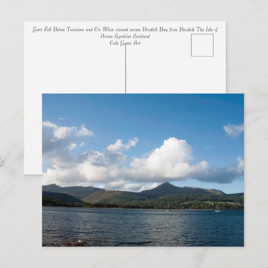 Ziegenfell Postkarte (Vorne/Hinten)